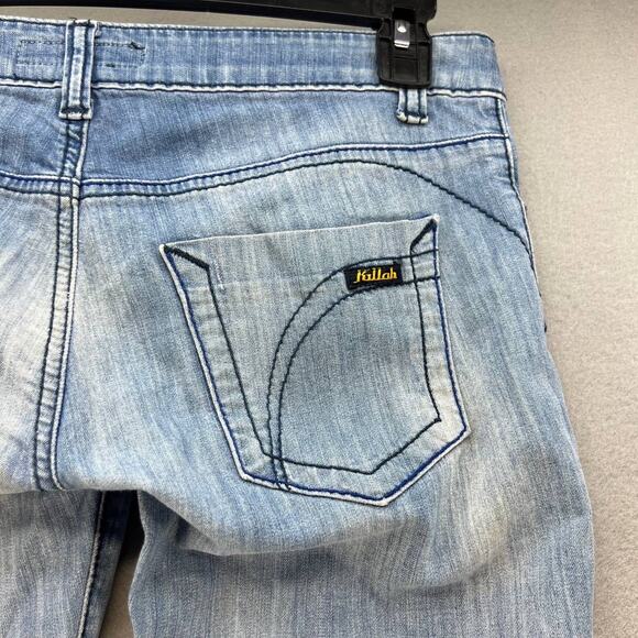 Killah Marylin Women's Straight Leg Jeans Size 27 (4) Light Wash - Picture 11 of 16